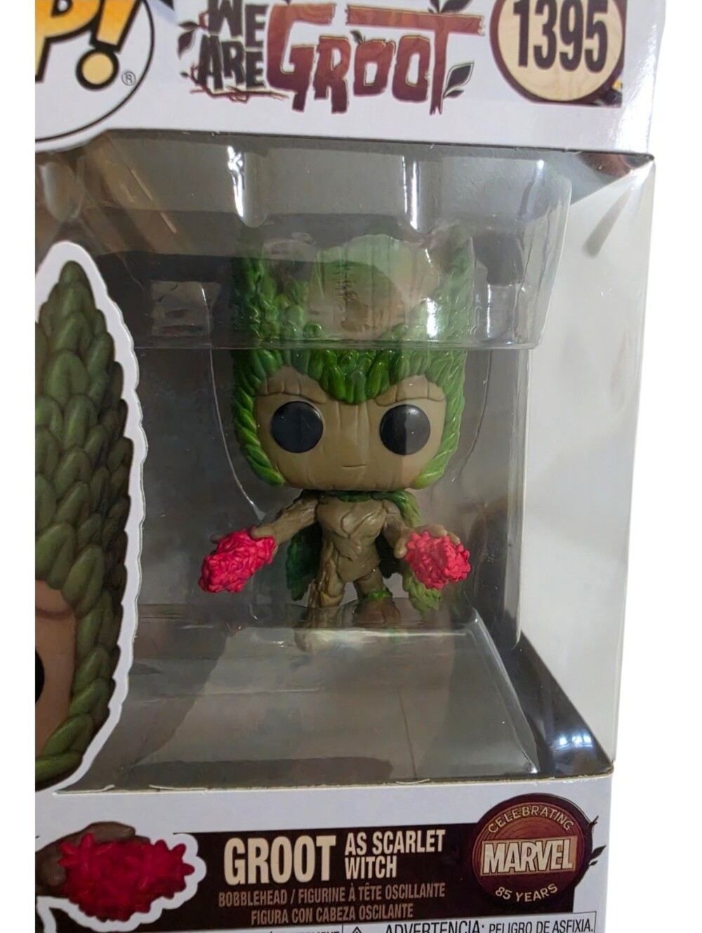 Funko Pop Marvel We Are Groot Groot as Scarlet Witch #1395 NIB - Picture 3 of 8